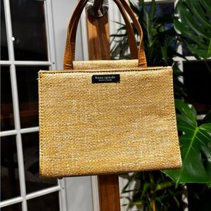 Kate Spade Tan Straw Tote